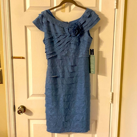 London Style Shirred Cocktail Dress size 8 - Picture 1 of 5